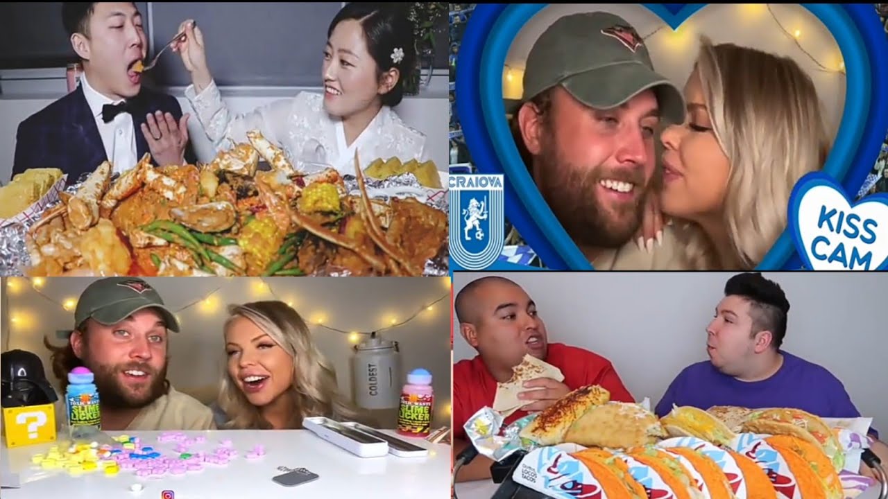 Mukbang Couple Eating Asmr Compilation | Couple Mukbangers Eating Food Asmr | #Asmr