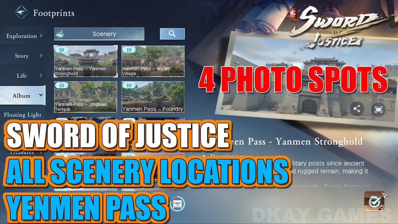 SCENERY IN YENMEN PASS - All 4 Photo Locations in Yenmen Pass (Sword of Justice Guide)