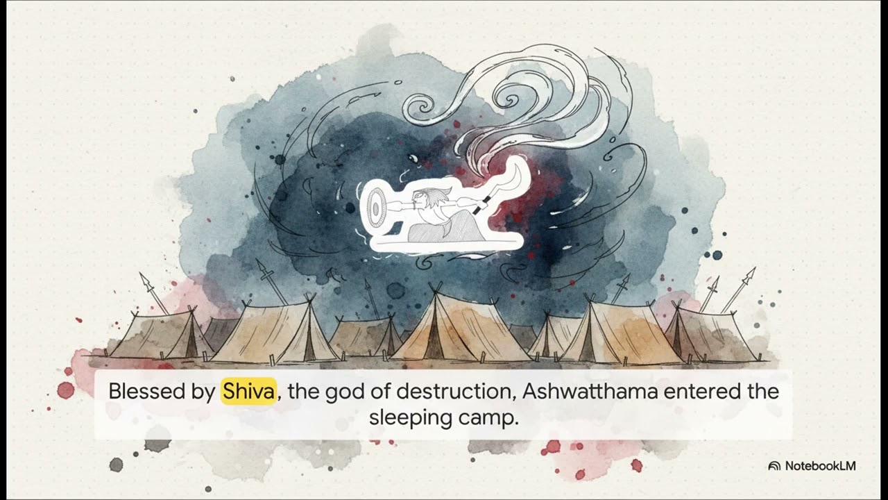 The Night of Slaughter: Ashwatthama’s Revenge & The Immortal Curse 🩸🦉
