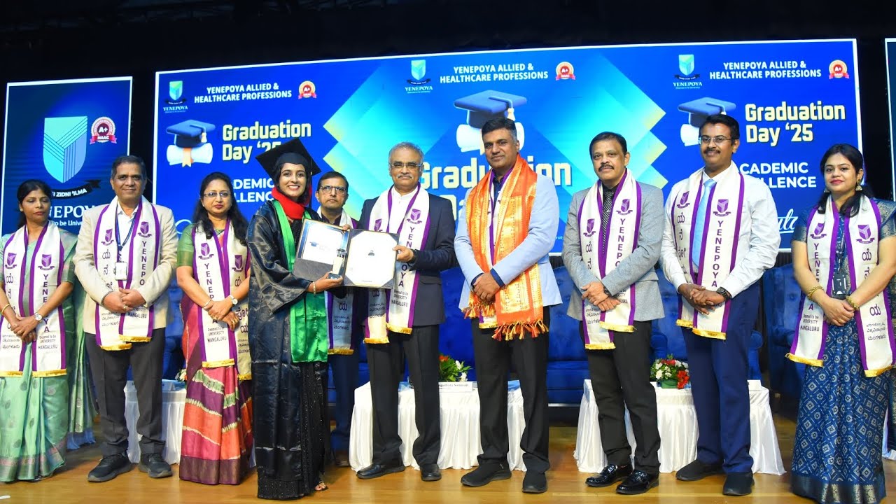 Yenepoya University Graduation #university#academic#excellence#award#winner#mpt#paediatric#topper 