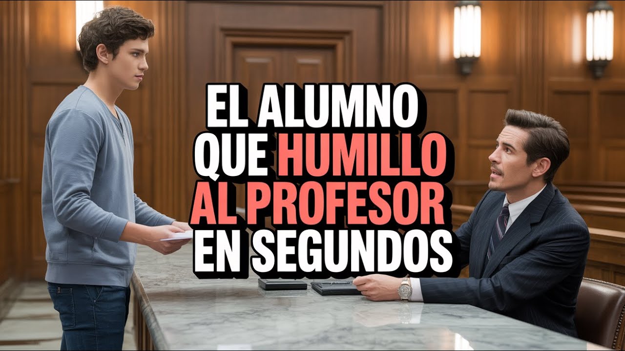 PROFESOR ARROGANTE RETA A ALUMNO “SIN FUTURO”… LO RESUELVE EN SEGUNDOS Y DEJA A TODOS EN SHOCK