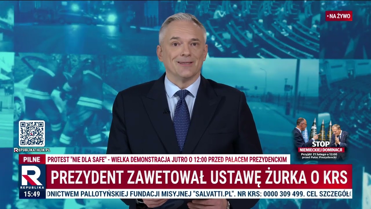 Informacje Telewizja Republika 20.02.2026 godzina 15:30