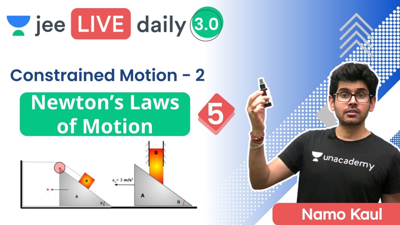 JEE: Newton’s Laws of Motion L5 | Constrained Motion | Unacademy JEE | JEE Physics | Namo Kaul