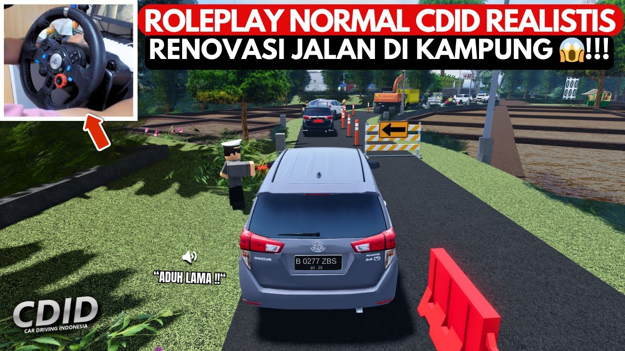 BUKA TUTUP JALAN DI KAMPUNG AKIBAT JALAN DI RENOVASI AUTO MACET 😱!! CDID ROLEPLAY- #cdidroleplay