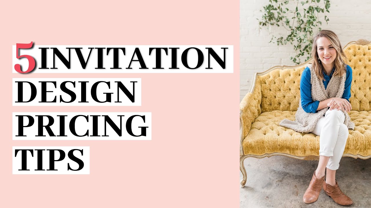 5 Tips for Wedding Invitation Design Pricing