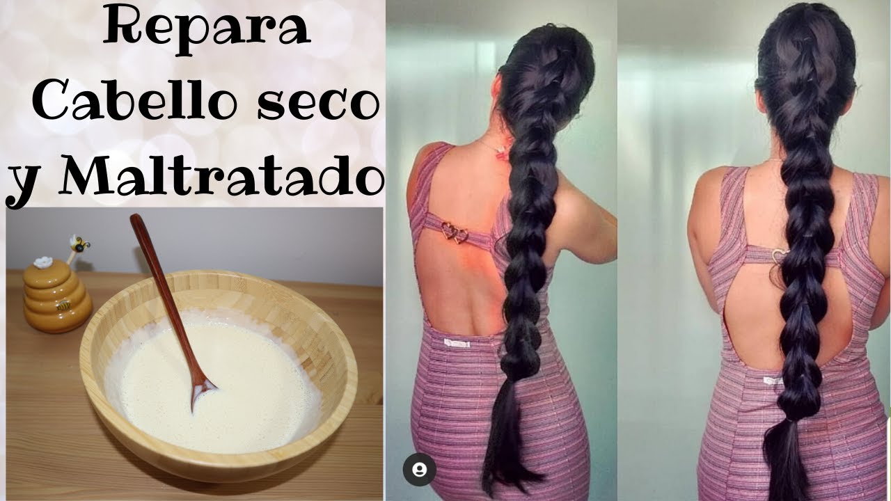 MASCARILLA MAGICA PARA CABELLO SECO Y DA&Ntilde;ADO - *Repara tu Pelo con huevo 🥚 y miel 🍯🐝