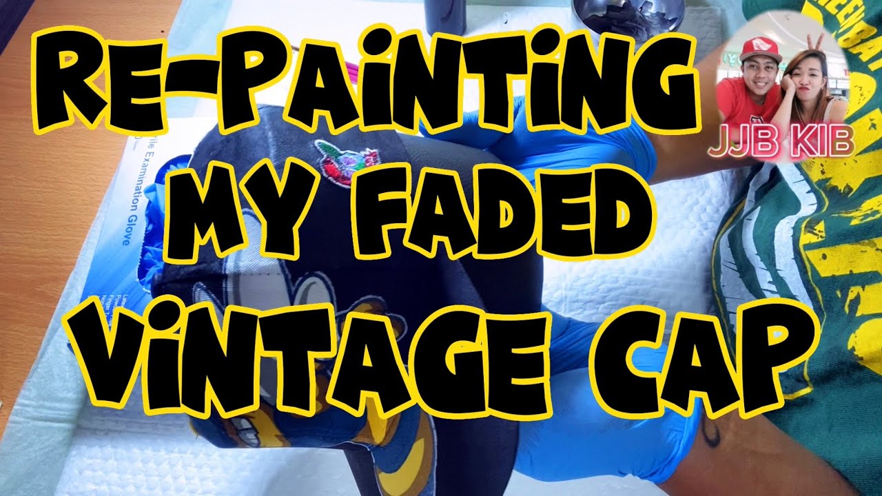 TUTORIAL: HOW TO REPAINT FADED VINTAGE CAP😎 #jjbkib #vintage #restore #collection #tutorial #vlog