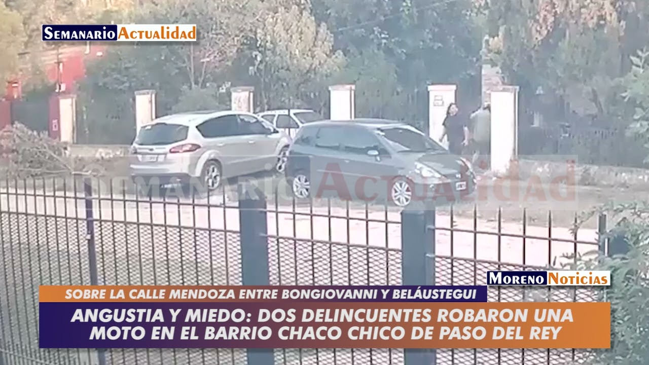Angustia y miedo: dos delincuentes robaron una moto en el barrio Chaco Chico de Paso del Rey