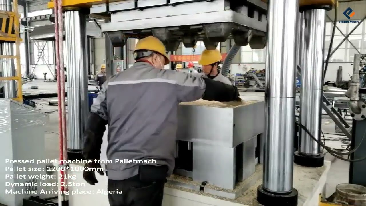 Press Pallet Machine Testing before Shipping to Algeria #pressedpallet #Algeria #palletmachine