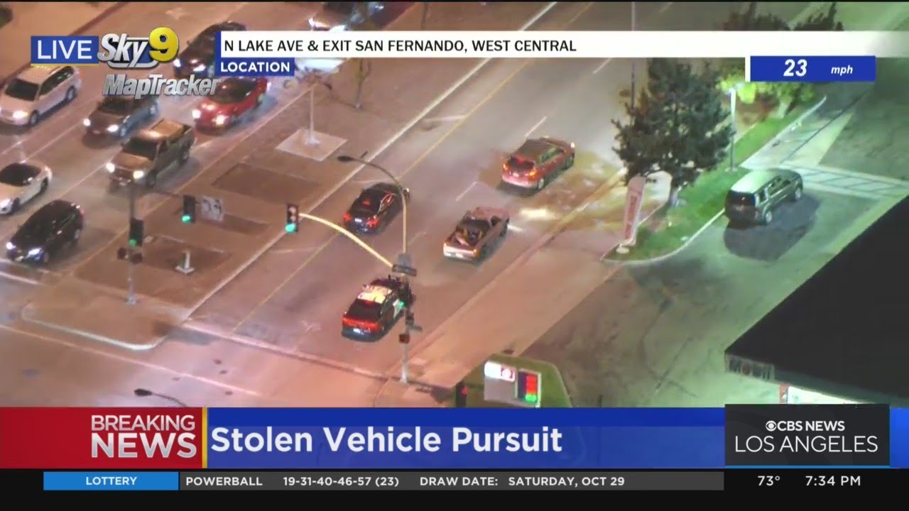 CHP PITs stolen vehicle on busy Pasadena street