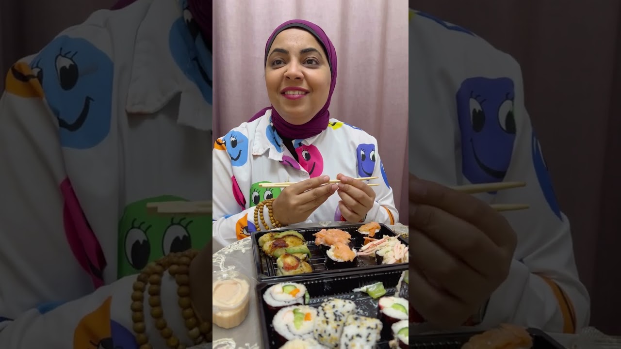 ثبتوني واكلوني سوشي وأنا مبكولش الأكل الني 😂