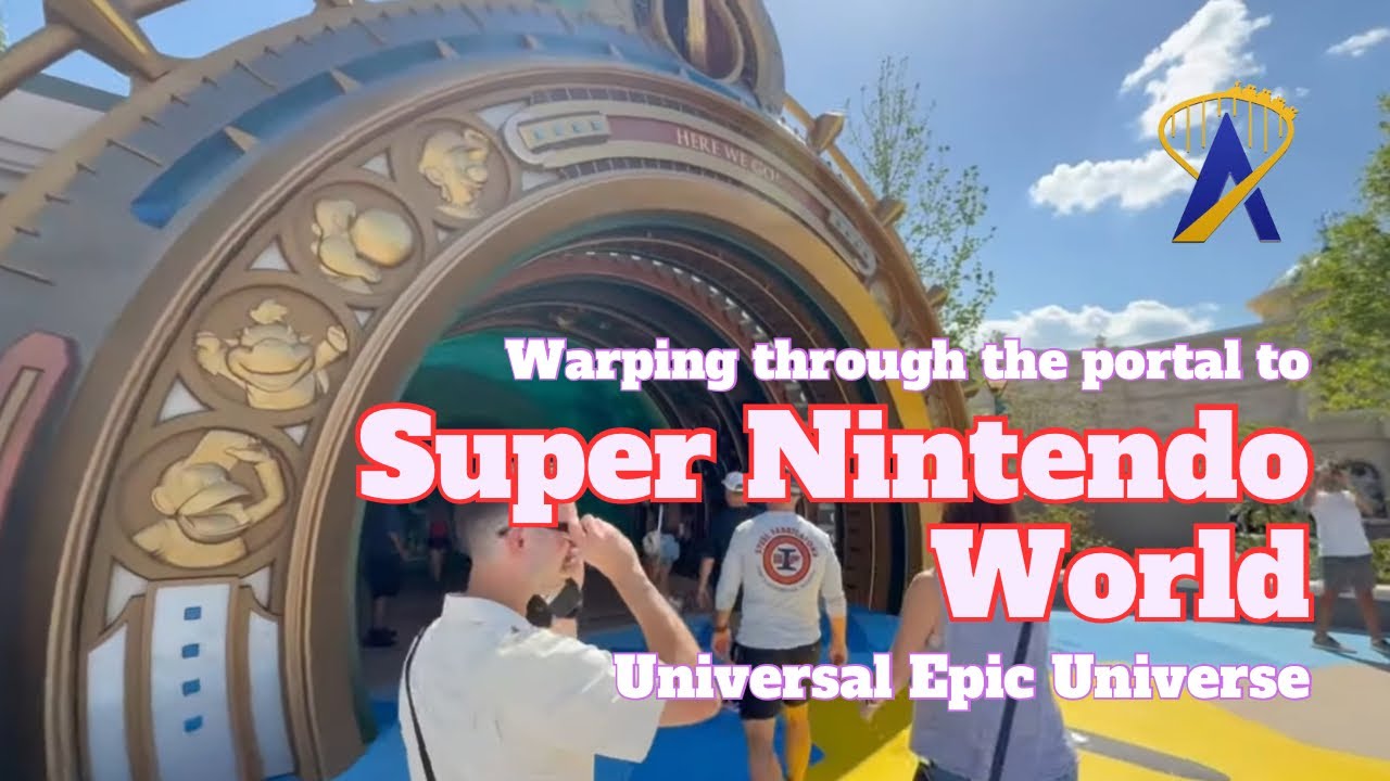 Nintendo warp pipe portal | Super Nintendo World | Universal Epic Universe