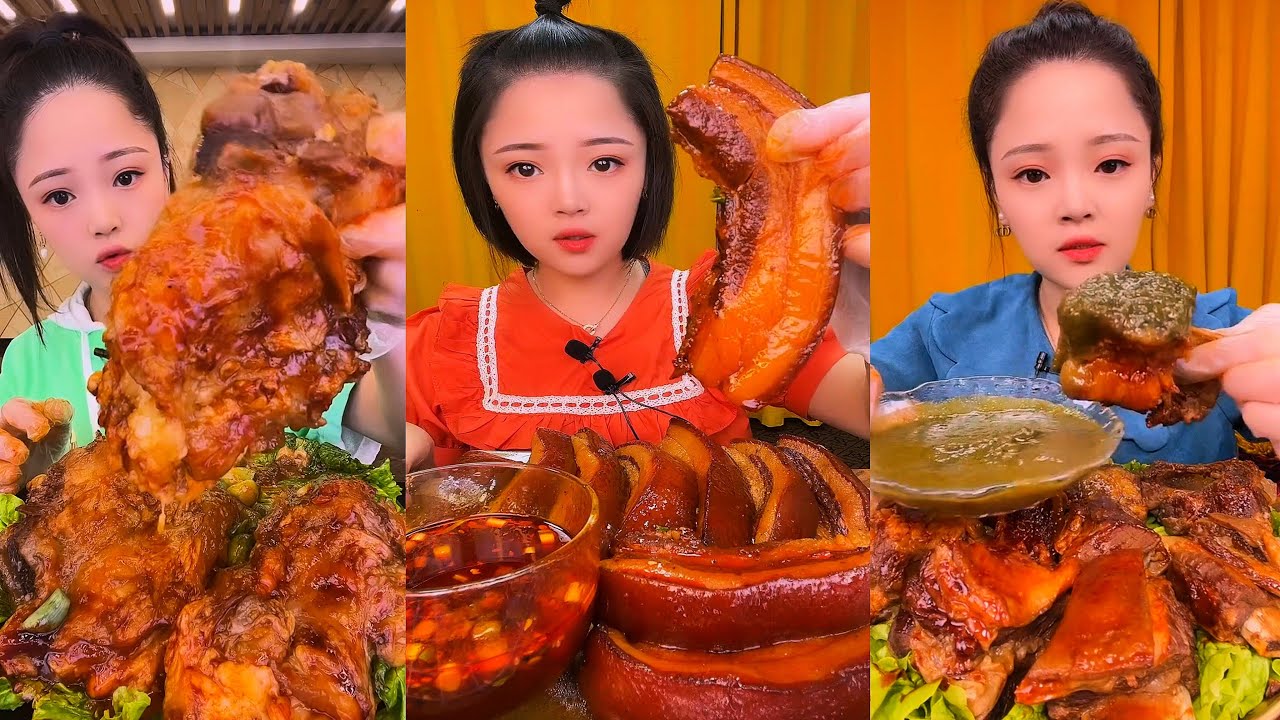 Real Mukbang :) spicy Pork Bellly Soothing Sounds While Enjoying Delicious 먹방 모음이 팅쇼 리얼 사운드 #1456
