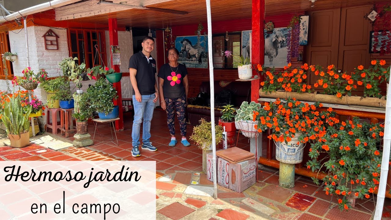 Hermoso JARDÍN EN EL CAMPO Colombiano | las plantas de María Luisa