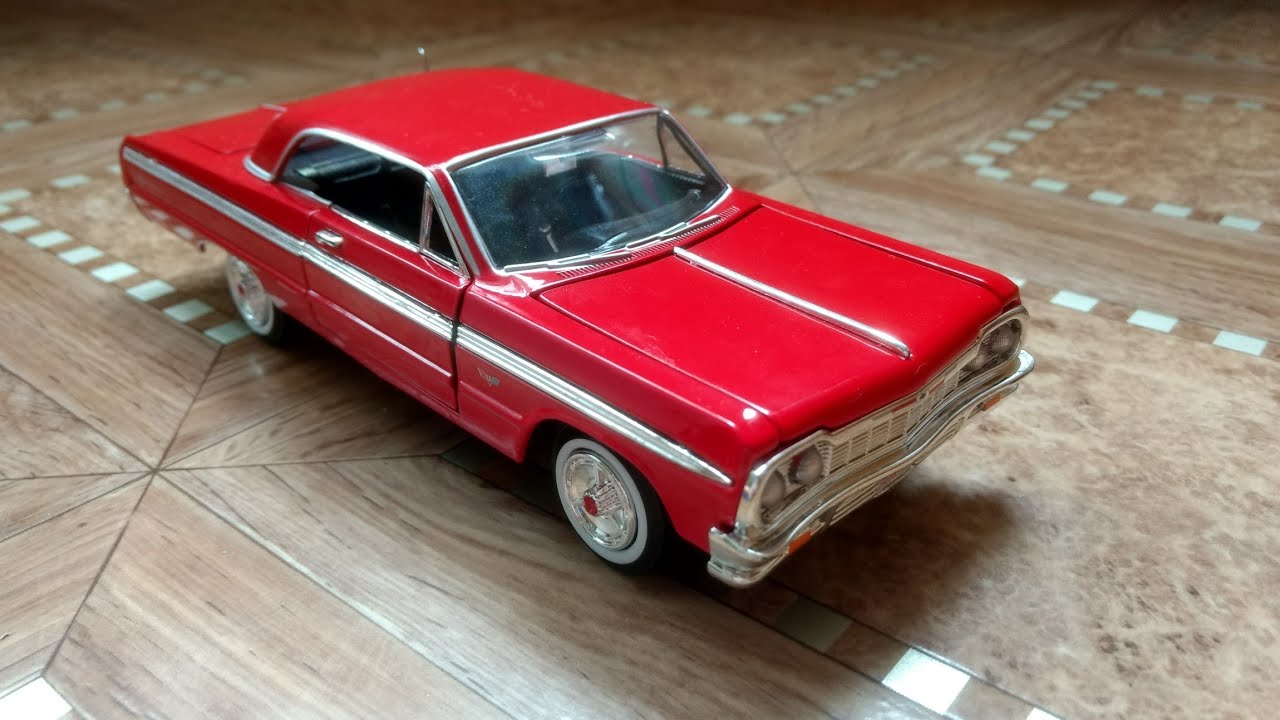 Обзор на модельку Chevrolet Impala 1964 в масштабе 1:24