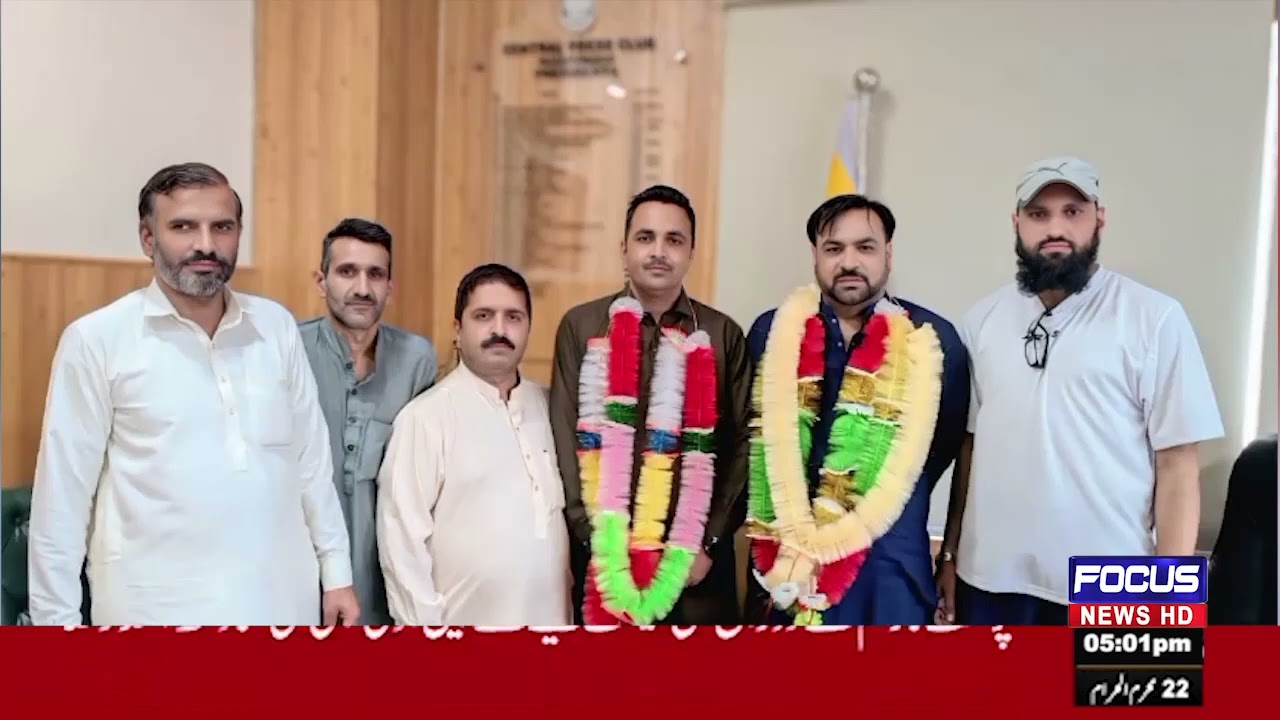 Master Zeeshan Abbasi Visits Central Press Club Muzaffarabad to Congratulate Newly Elected Officials