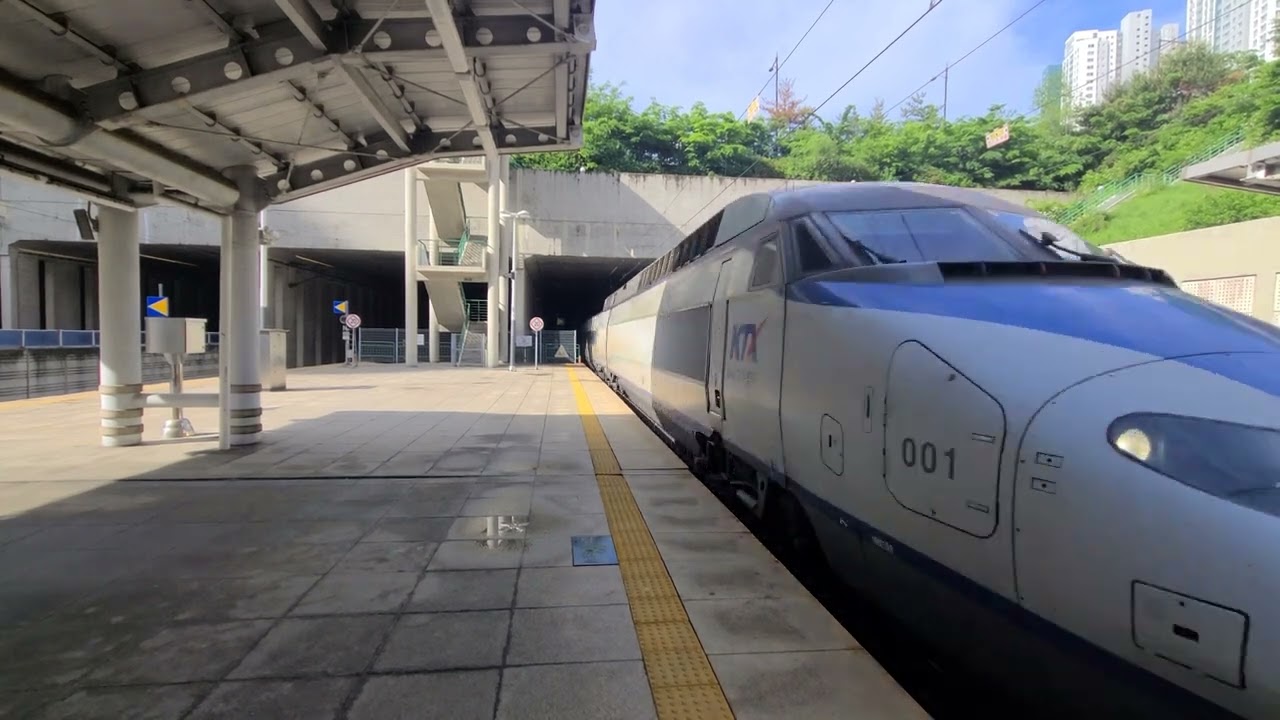 KTX 001호기 서울행 #120 광명역 진입