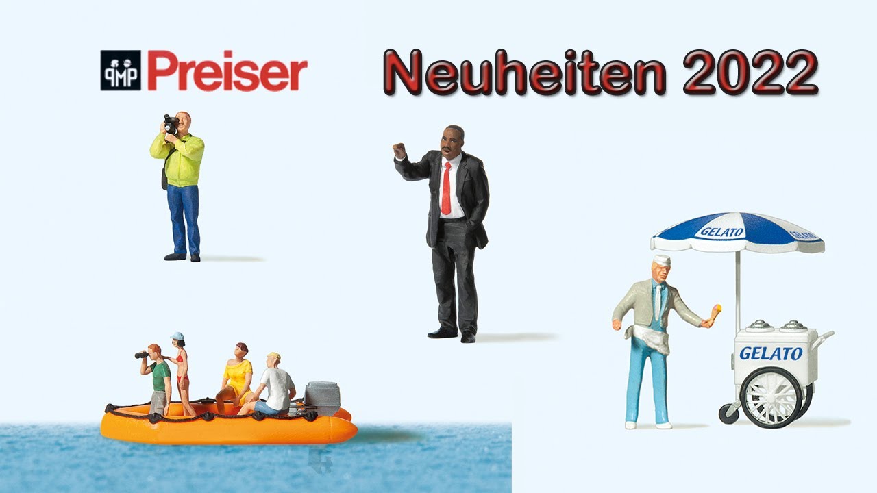 🧑‍🤝‍🧑 Preiser Modellbahn Neuheiten 2022 | Figuren Spur H0