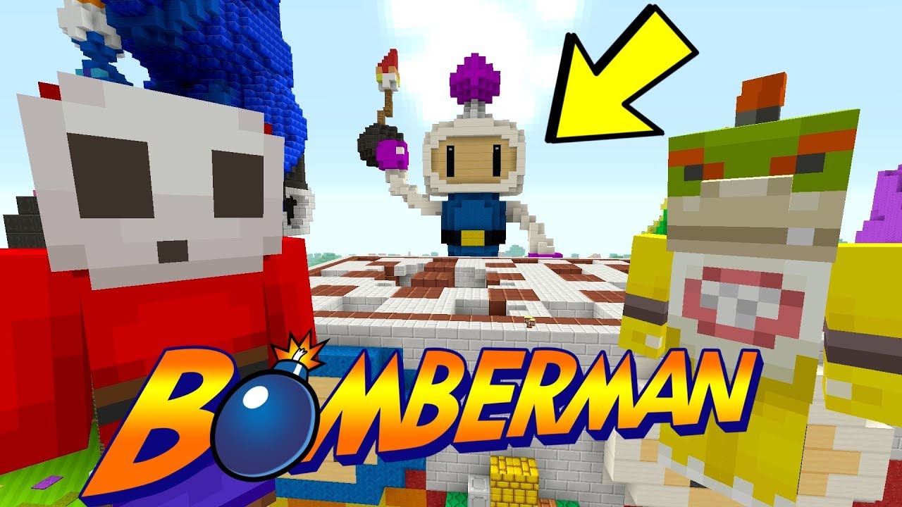 BOMBERMAN MINIGAME! [IT WAS SO FUN!] - Mario's Nintendo Land - (Minecraft Switch) [20]