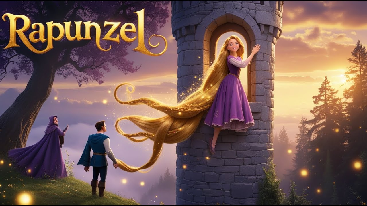 '' RAPUNZEL '' A Story of Girl With Golden Hair | Fantasy Stories For Kids | English Story