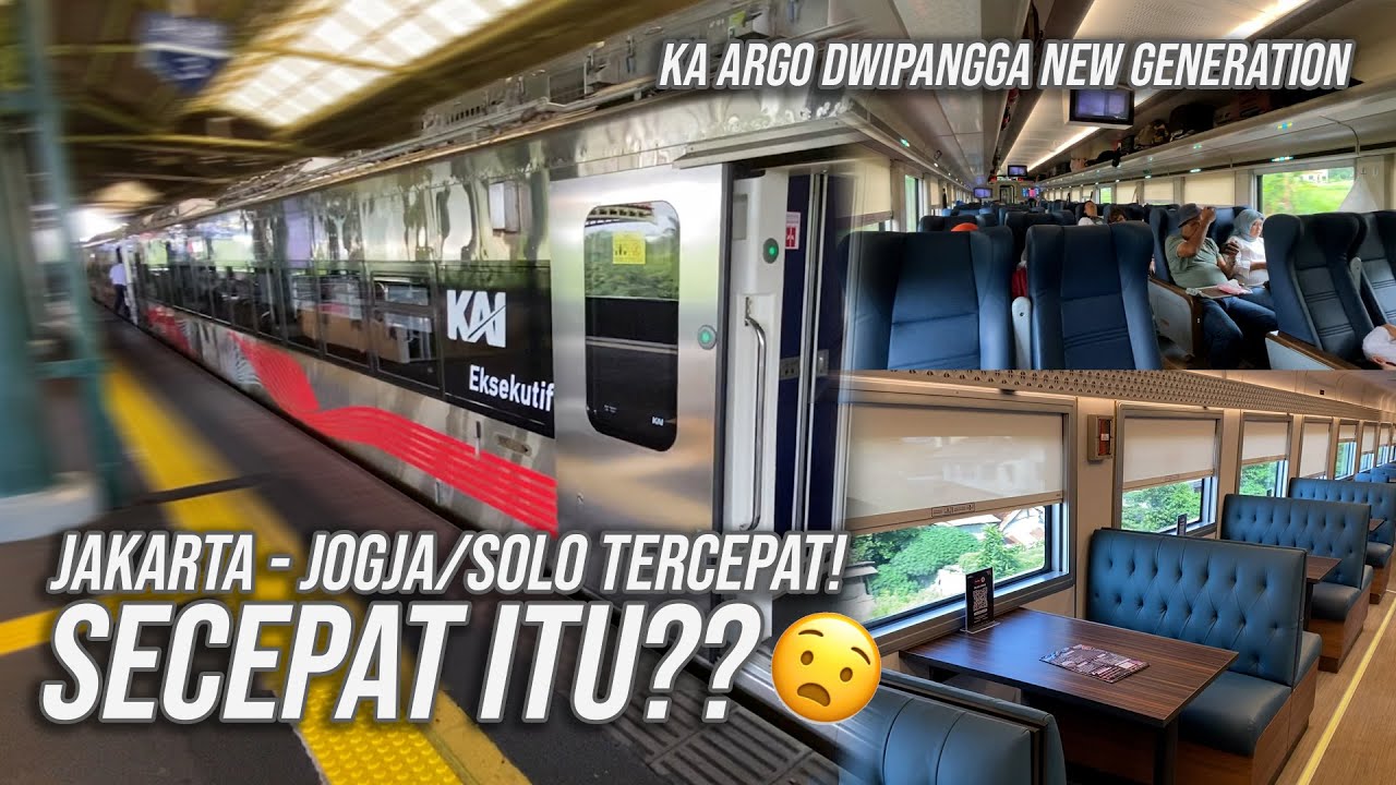 CEPET PARAHH! 😨 Jakarta - Jogja/ Solo Naik Kereta Api Eksekutif Argo Dwipangga Terbaru Cuma 6 Jam!!