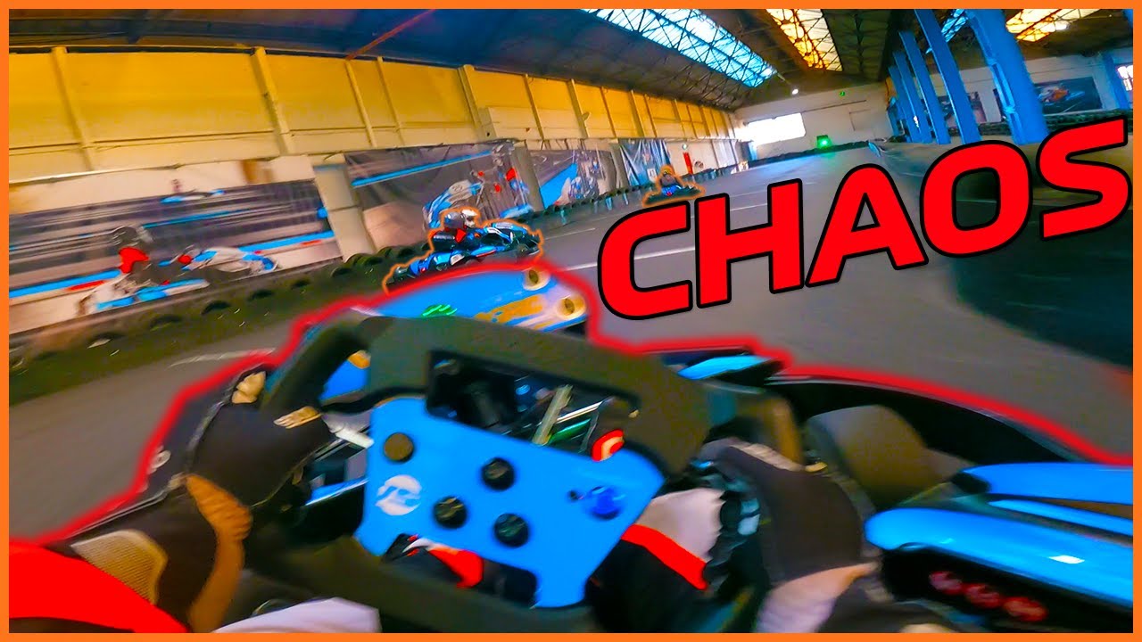 Absolute CHAOS during a 40 lap race at TeamSport Warrington...