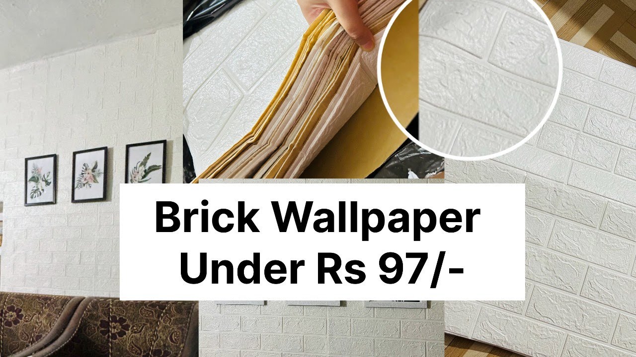 3D Brick Wall paper Under Rs 97/- from Meesho | Unbox | Review | How to Paste Process