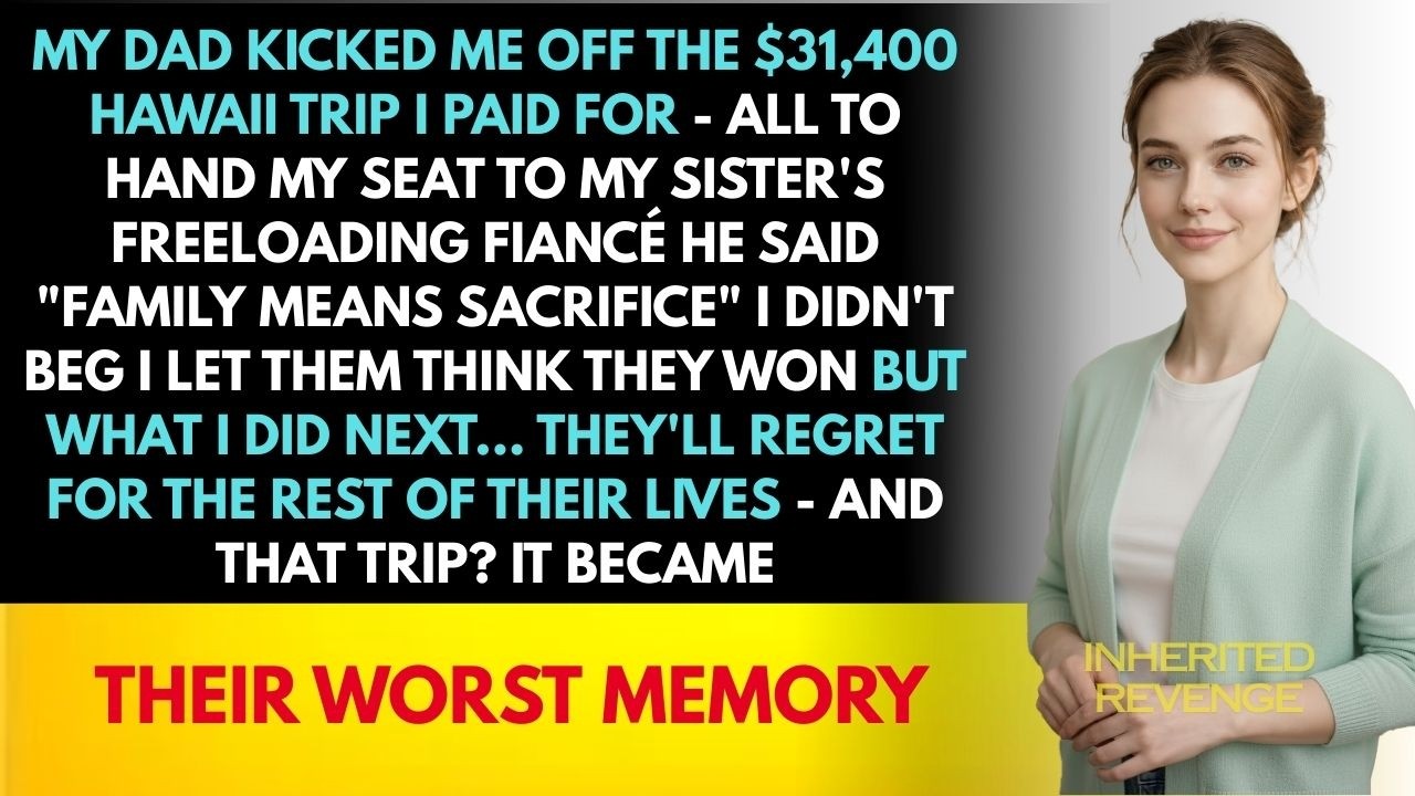 DAD Kicked Me Off The $3.4K Hawaii Trip That I Paid For.. And Give My Seat To Sister’s Fiancé...