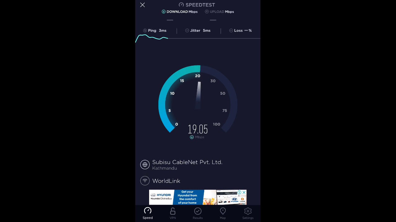 30 Mbps worldlink package speed test!!