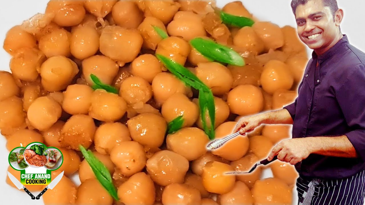 HINDOESTAANSE KIKKERERWTEN GHUGRIE GERECHT | HINDU CHICKPEAS RECIPE | Chef Anand Cooking