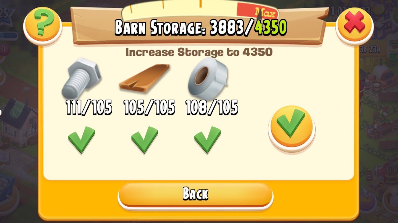 Upgrading Barn to 4350 | HayDay Gameplay 🐞