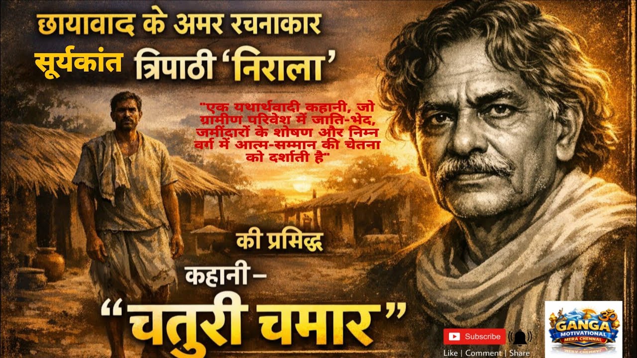 सूर्यकांत त्रिपाठी 'निराला' की कहानी :-“चतुरी चमार”।chaturi Chamar story written by Nirala
