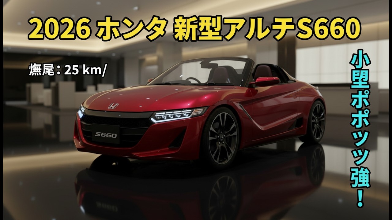 660ccなのに完全狂気！🔥 2026年型ホンダ・アルファS660 – 24km/Lで楽しむミッドエンジンスリル！