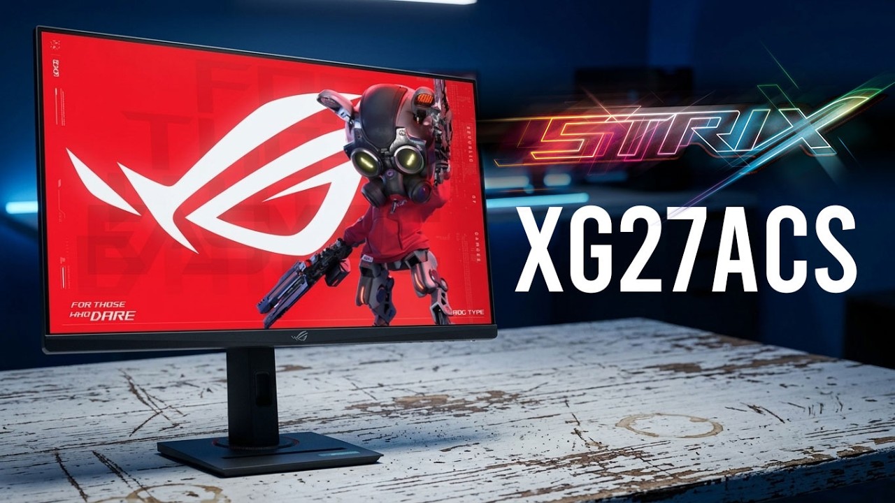 Игровой монитор ASUS ROG Strix 27” (XG27ACS): посмотрите видео перед покупкой!