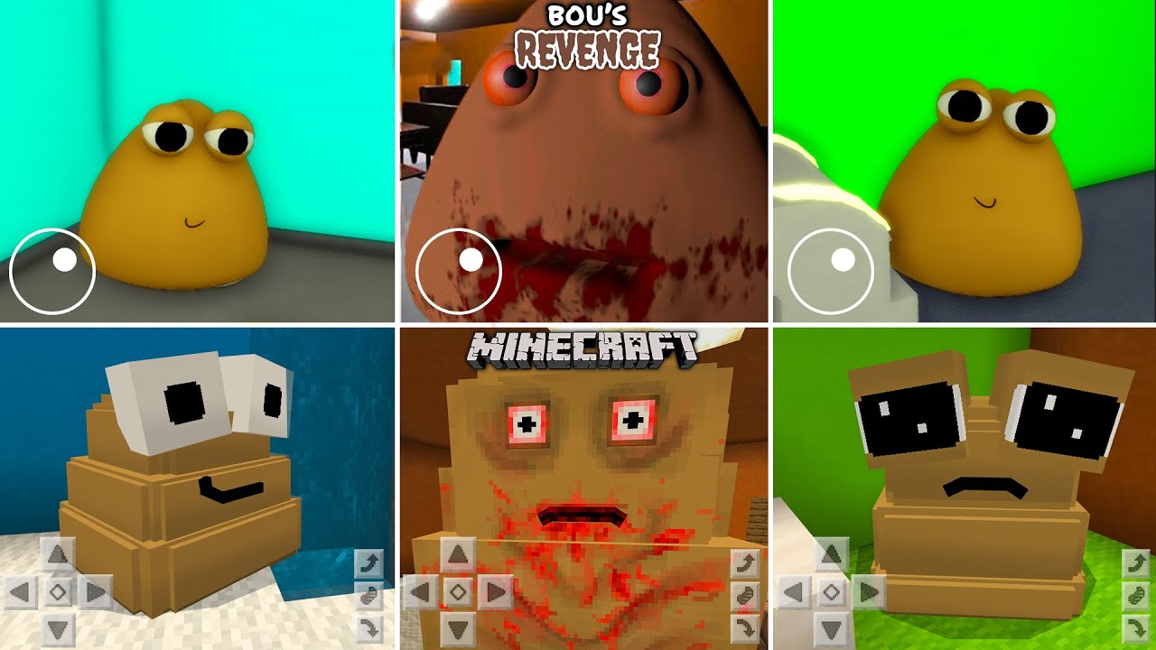 BOU'S REVENGE vs MINECRAFT vs ROBLOX | ALL JUMPSCARES + DLC