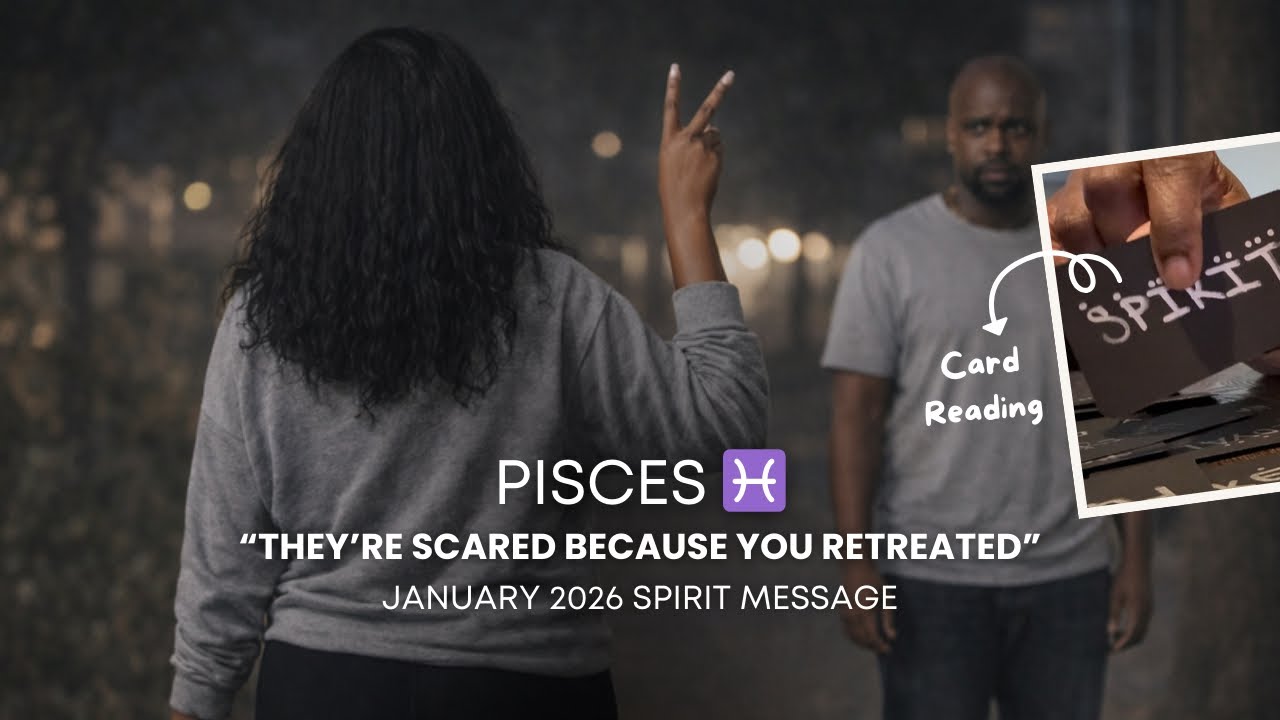 Pisces ♓️ “They’re scared because you retreated”