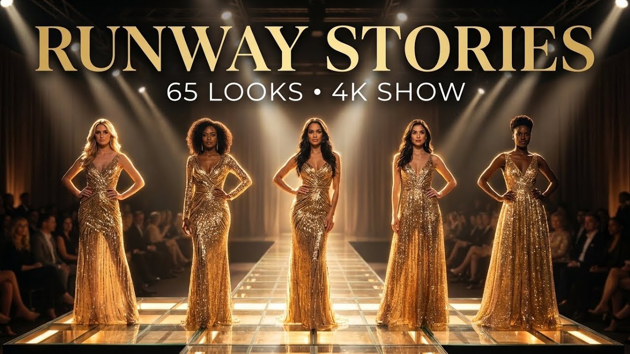🔥 “Runway Stories 2025 – 5 Stunning Models, 65 High-Fashion Looks | Cinematic Catwalk Showcase”