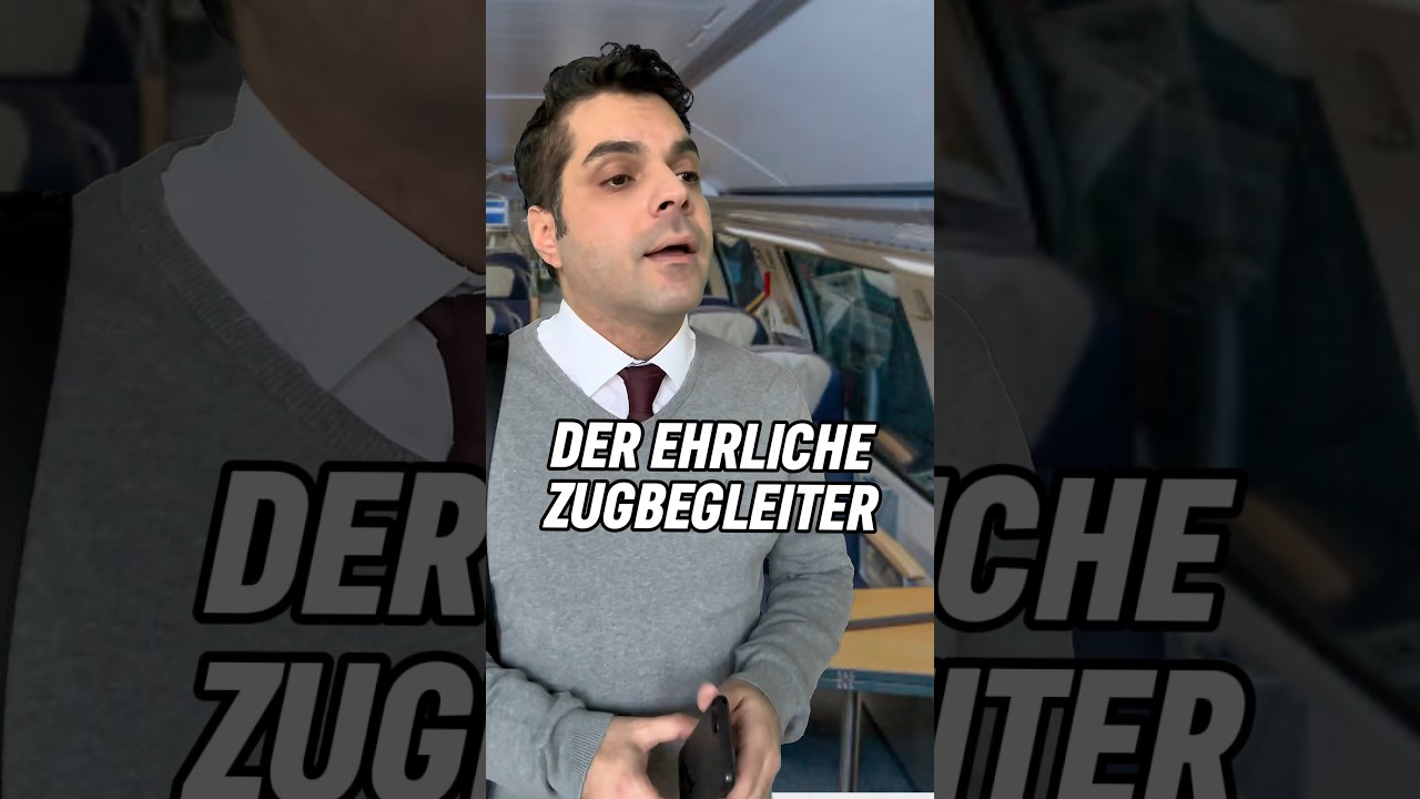 Der ehrliche Zugbegleiter #humor #comedy #zug #z&uuml;ge #deutschebahn #bahn