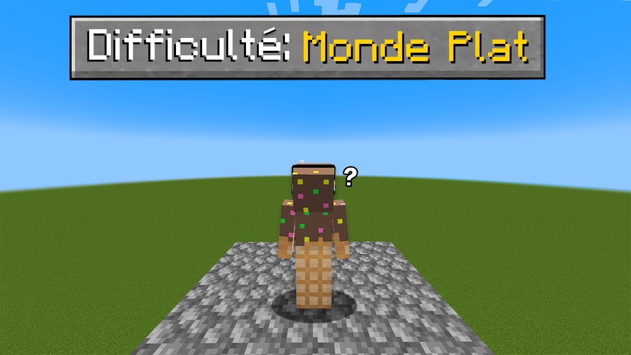 Je re-tente de Finir Minecraft sur un MONDE PLAT.. (en Hardcore)