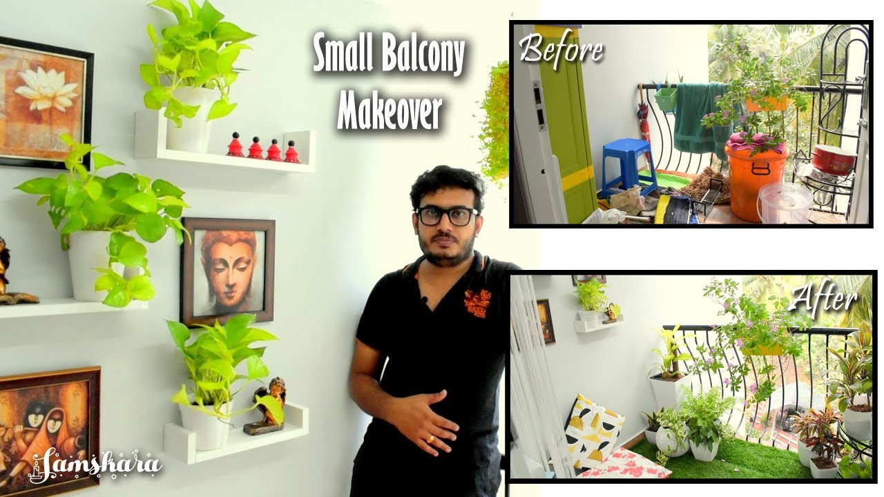 Small Balcony makeover | Beautiful Balcony Design Ideas |  Home Gardening Ideas | Samskara