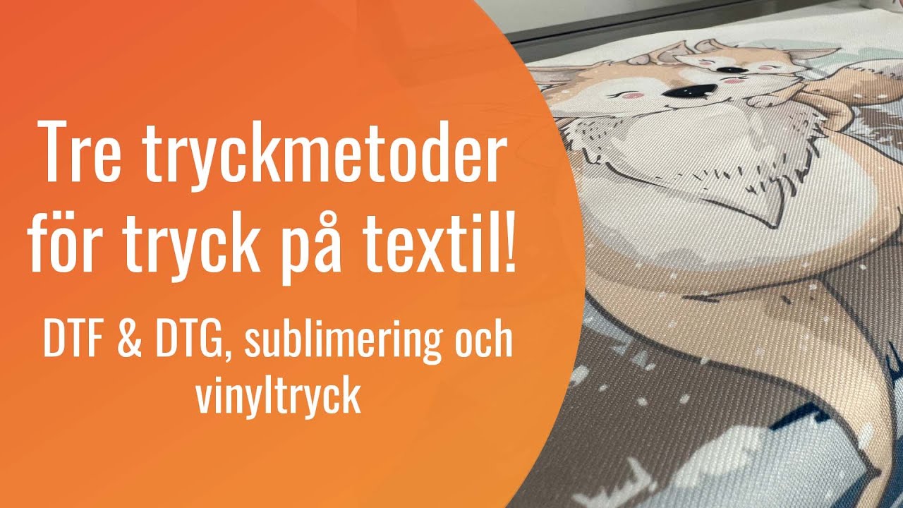 Tryck kläder med dessa tre tryckmetoder! | DTF & DTG, sublimering och vinyltryck.