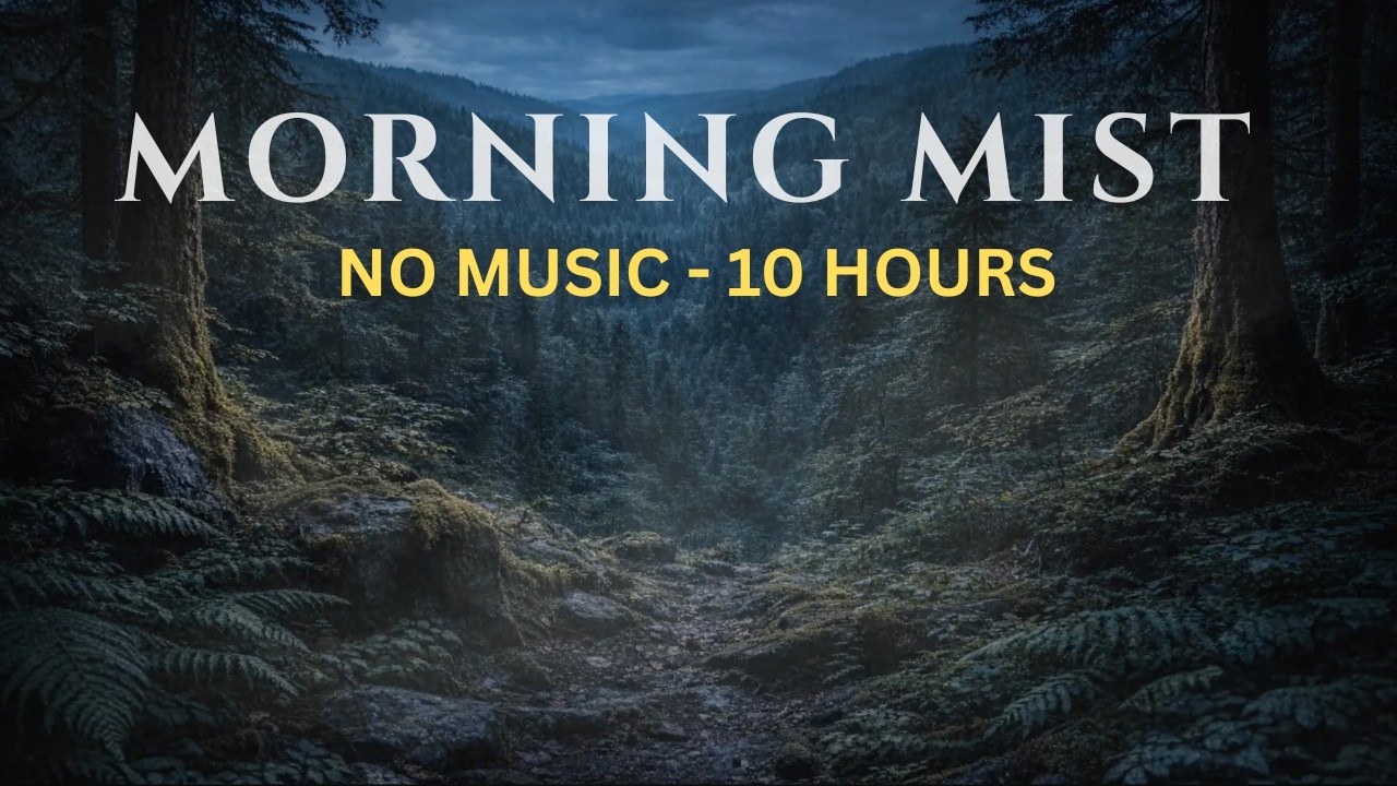 Misty Forest Night Sounds — No Music, 10 Hours (Deep Sleep)
