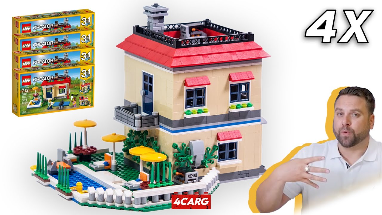 Modular Poolside Holiday MOC - LEGO Set #31067 - Creator 3-in-1 EXPANSION - V1.0