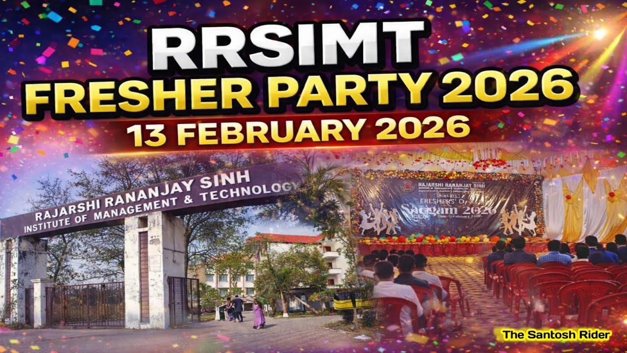 RRSIMT मुंशीगंज Fresher Party में मचा गदर! 🔥 | सभी लोगो ने मिलकर मचा दी धूम! 🏍️ | The Santosh Rider