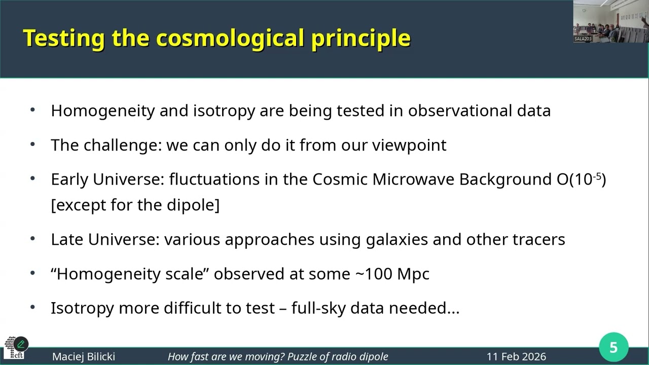 Maciej Bilicki (CTP PAS): How fast are we moving? The puzzle of our velocity from radio galaxies