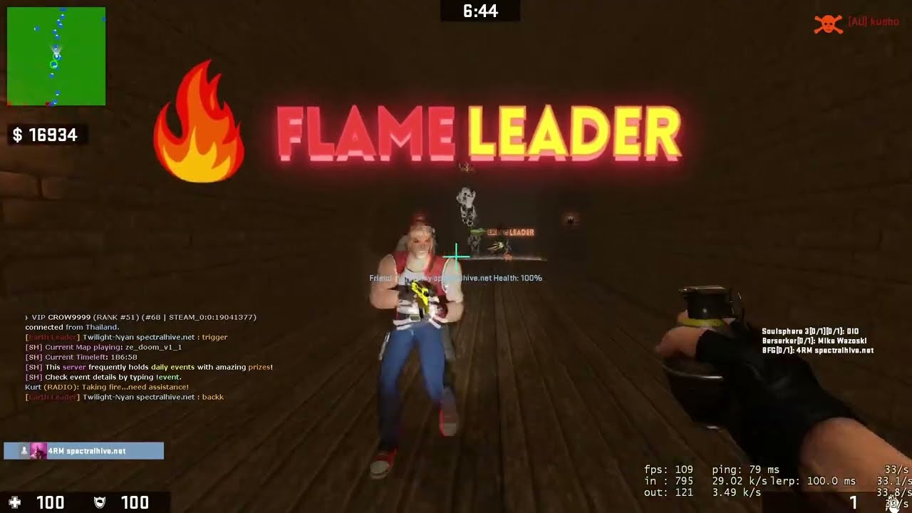 Counter Strike : Source Zombie Escape | ze_doom_v1_1 [3 STAGE] | SpectralHive Server | EVENT