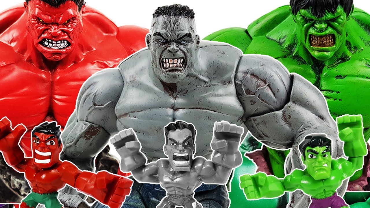Hulk Transformation! Defeat the Thanos! Avengers, Spider-Man, Iron Man, Thor, Hulkbuster