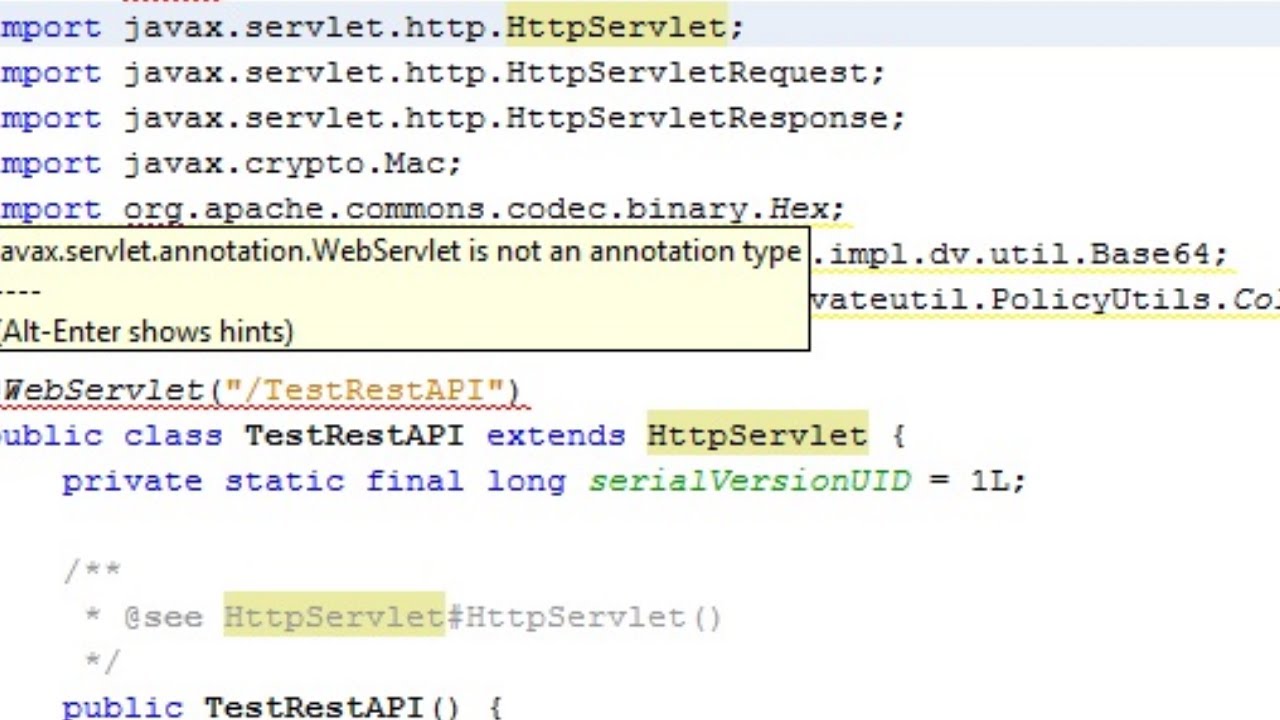 Can't import javax.servlet.annotation.WebServlet | servlet webservlet annotation
