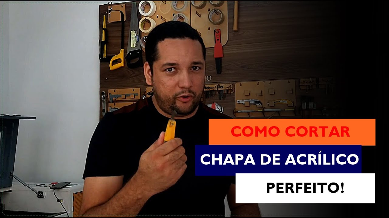 Como cortar acrílico antes de colocar na máquina laser?