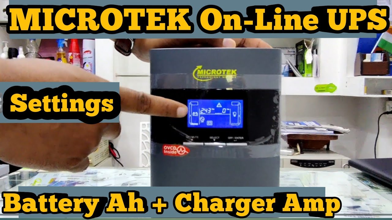 ✅️MICROTEK Online UPS Charging setup|Change Battery AH and Charger Ampere | MAX+ Microtek Online UPS